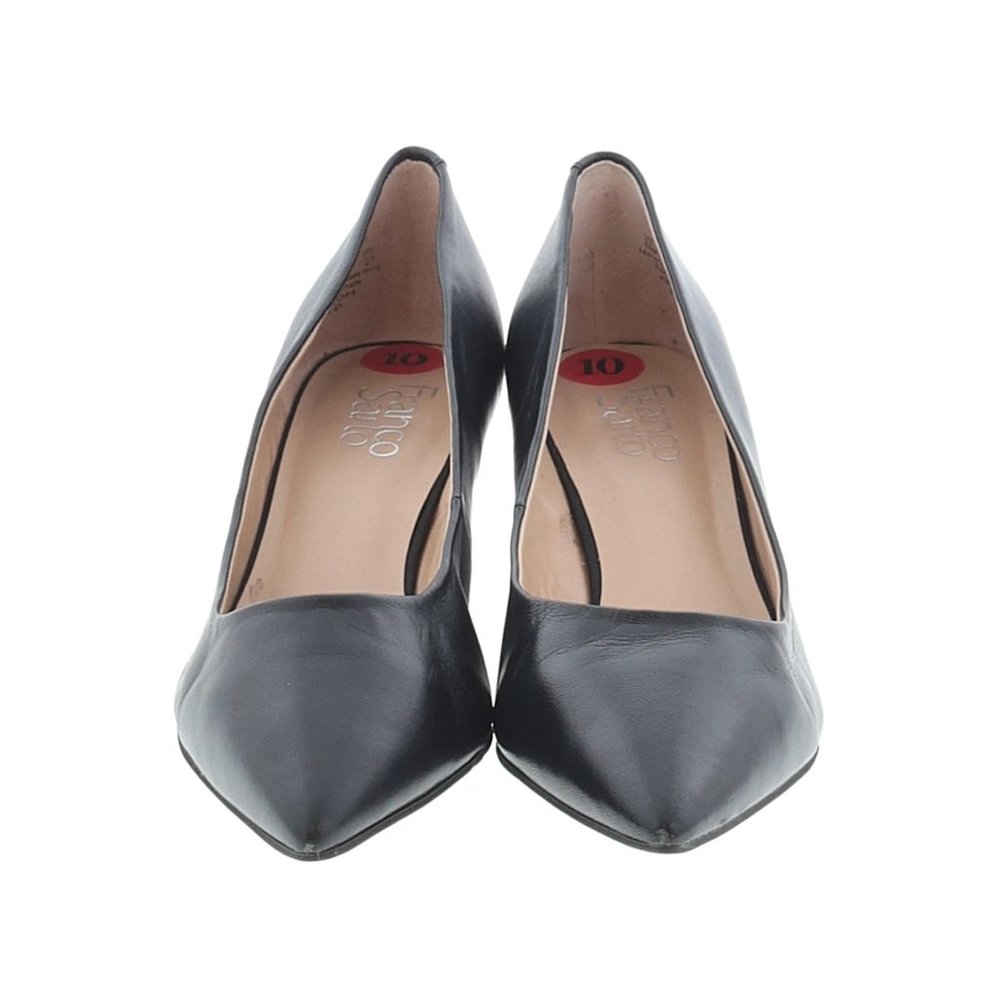 Franco Sarto Solid Black Wedges Size 10